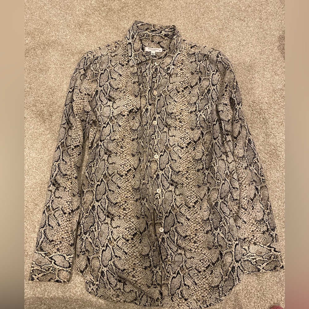 Equipment silk blouse size small